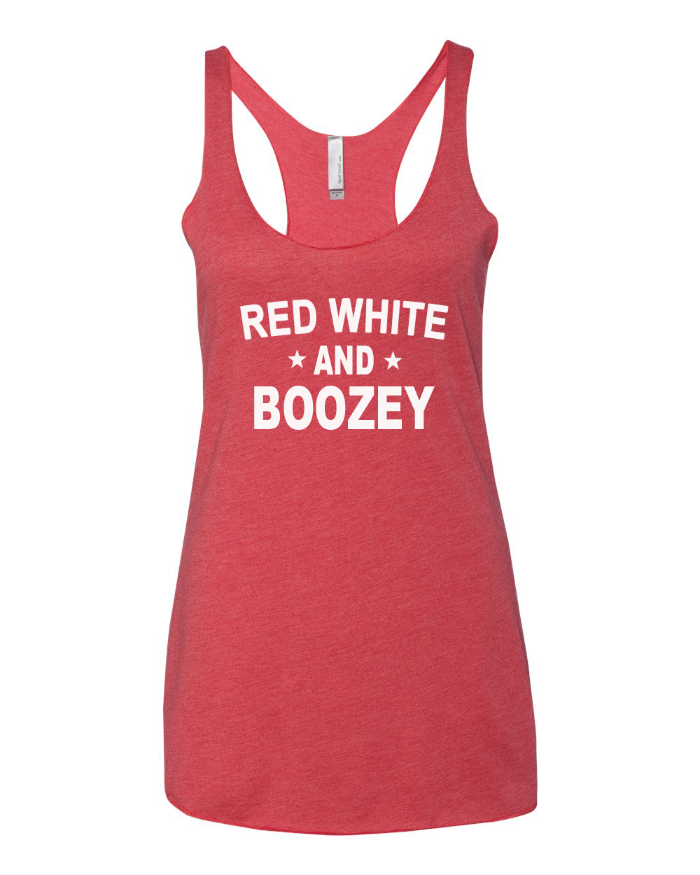 Red White and Boozey Tank Top - Vintage Red