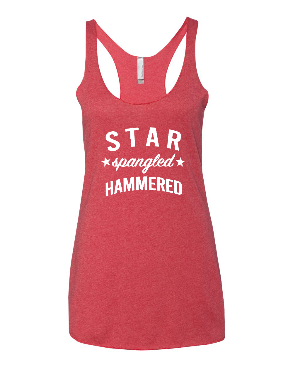 Star Spangled Hammered Tank Top - Vintage Red